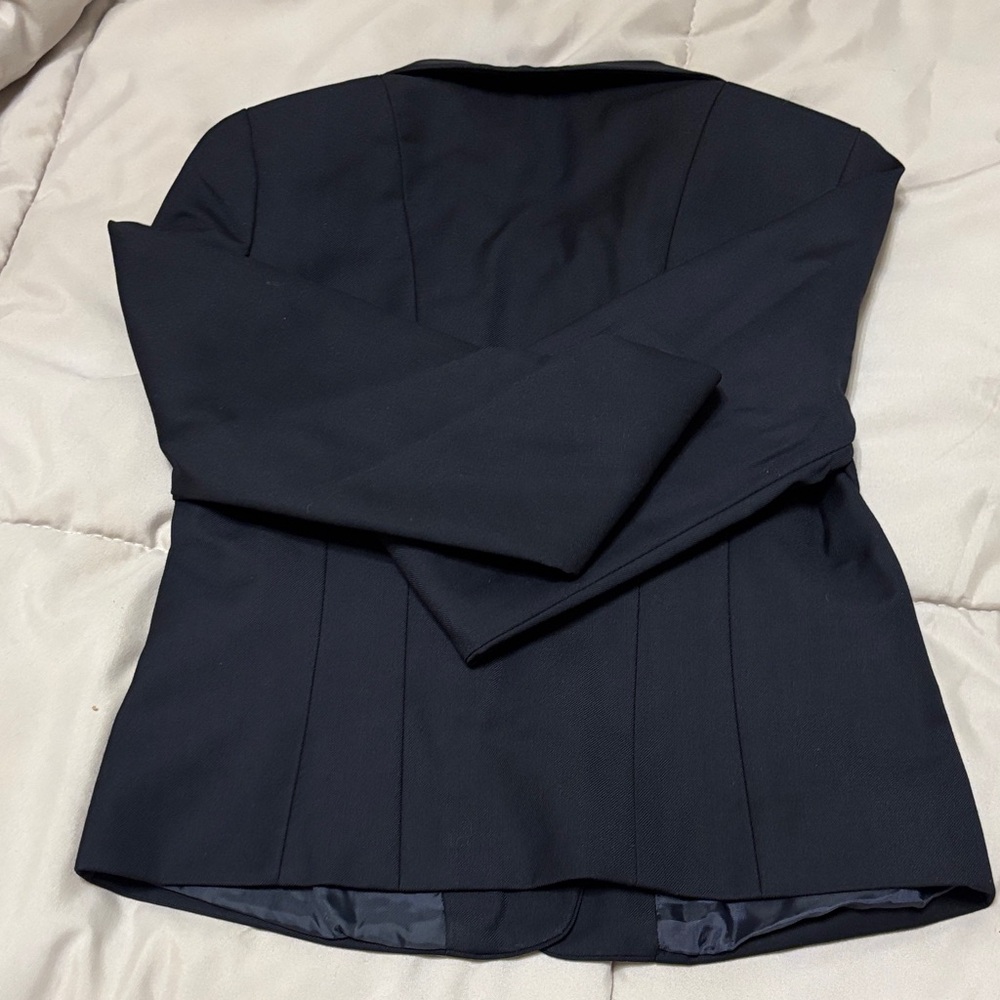 Kids Couture Navy Button-Front Blazer for Girls - Picture 6 of 6